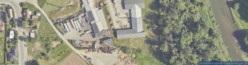 Zdjęcie satelitarne Zakład Usługowo - Handlowy Inst Bud Adam Dąbrowski