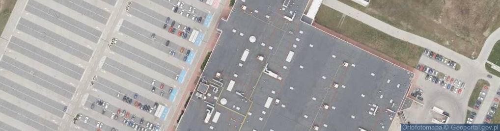 Zdjęcie satelitarne Auchan Gliwice