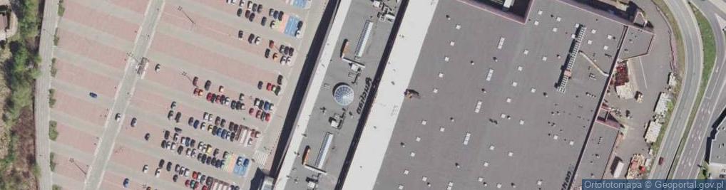 Zdjęcie satelitarne Auchan Mikołów