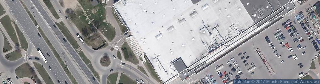 Zdjęcie satelitarne Auchan Modlińska