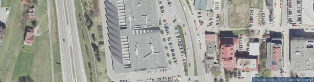Zdjęcie satelitarne Dekada Nowy targ