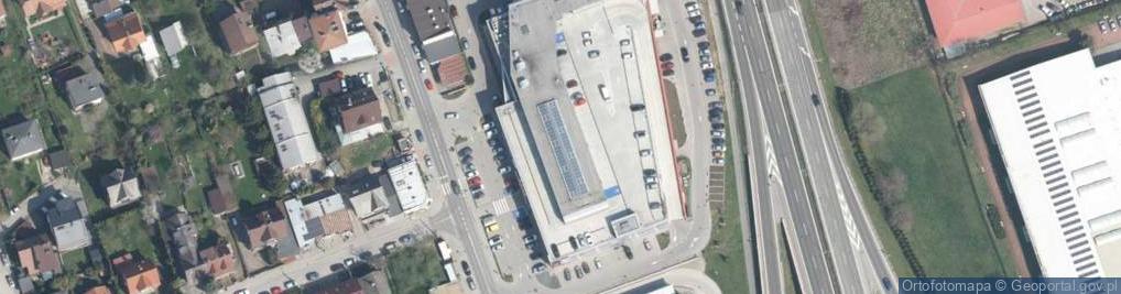 Zdjęcie satelitarne Galeria Myślenicka