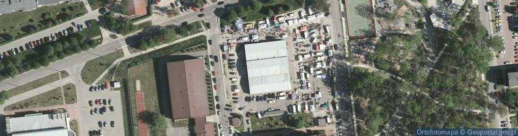 Zdjęcie satelitarne Hala targowa PSS Społem Sezam