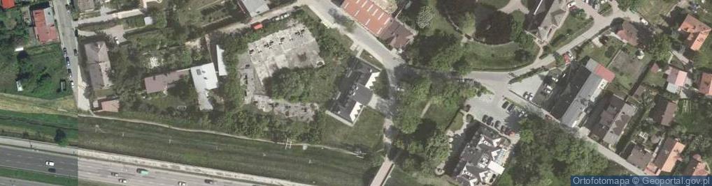 Zdjęcie satelitarne Dworek Białoprądnicki - Zajazd Kościuszkowski