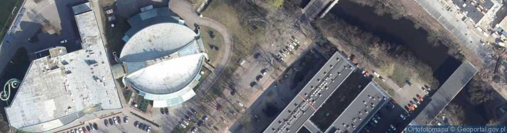 Zdjęcie satelitarne Aleja platanów