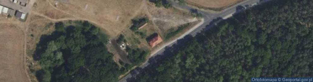 Zdjęcie satelitarne Dawna strażnica graniczna w Henrykowie