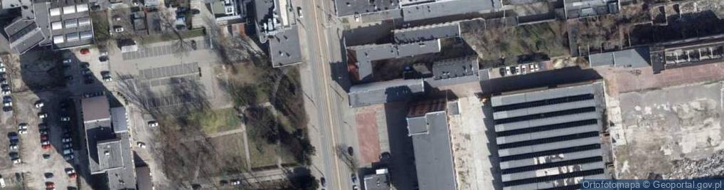 Zdjęcie satelitarne Dawny kantor fabryki Silbersteinów