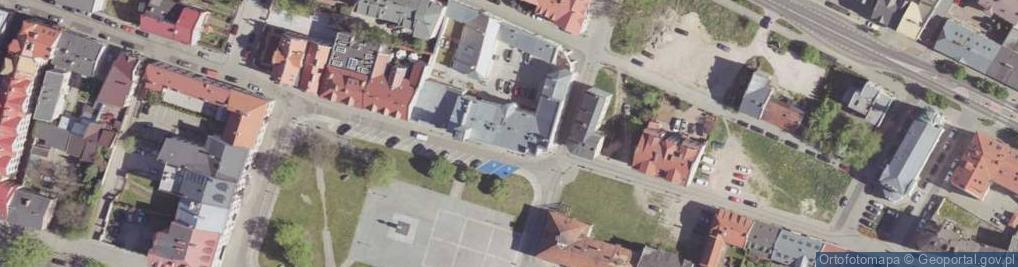 Zdjęcie satelitarne dawny ratusz