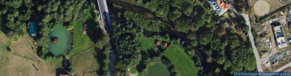 Zdjęcie satelitarne Dolina rz. Wierzyca k/Krągskiego Młyna