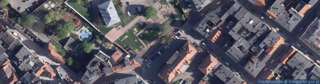 Zdjęcie satelitarne Dotykowa makieta Starego Miasta