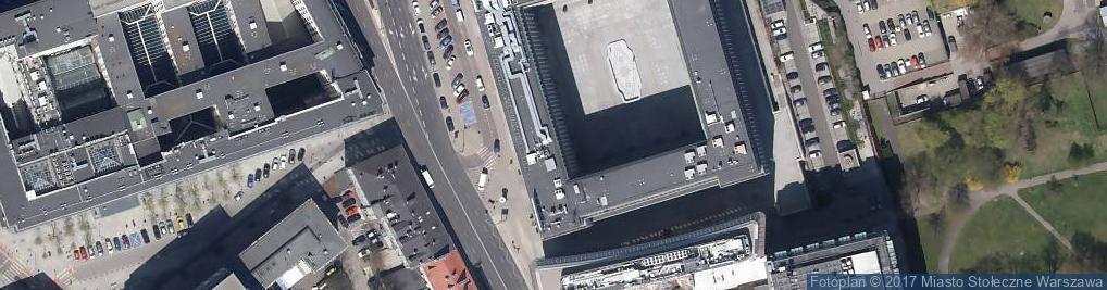 Zdjęcie satelitarne gmach KC PZPR