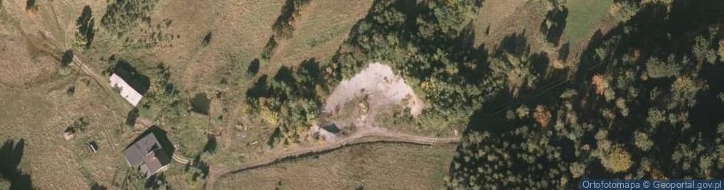 Zdjęcie satelitarne Hałda dawnej kopalni Evelinens Glück