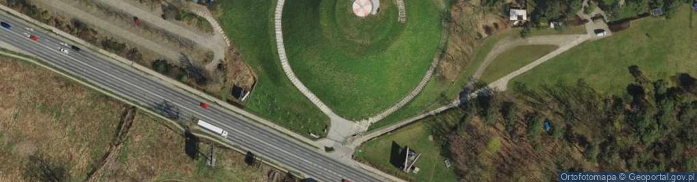 Zdjęcie satelitarne Kopiec Wolności