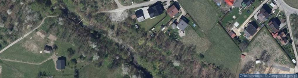 Zdjęcie satelitarne Łupki wierzowskie w dolinie rz. Rzyczanka