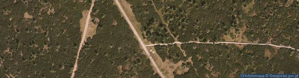 Zdjęcie satelitarne Mokra Przełęcz 1260 m n.p.m.