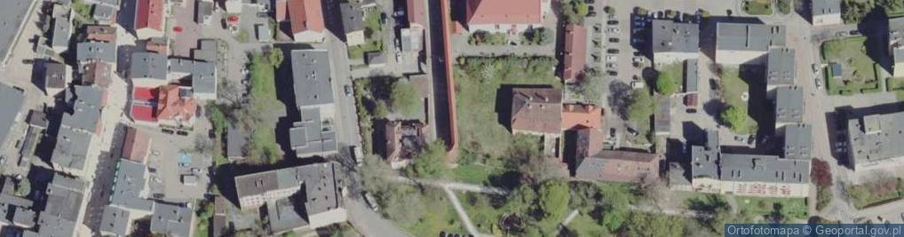 Zdjęcie satelitarne Mur historyczny