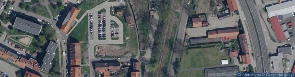 Zdjęcie satelitarne Mur historyczny
