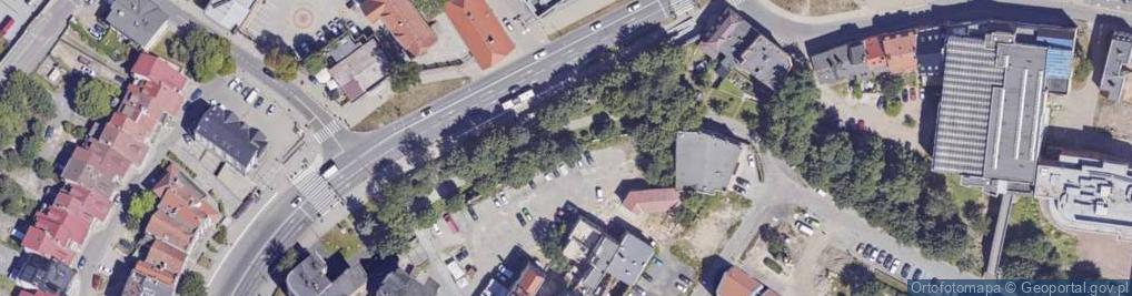 Zdjęcie satelitarne Mur historyczny