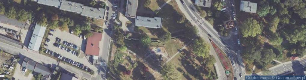 Zdjęcie satelitarne Mur historyczny