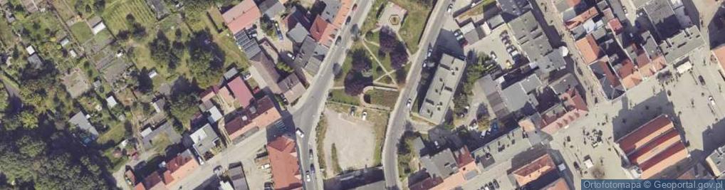 Zdjęcie satelitarne Mur historyczny