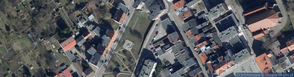 Zdjęcie satelitarne Mur historyczny
