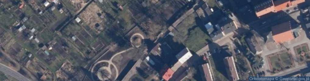 Zdjęcie satelitarne Mur historyczny
