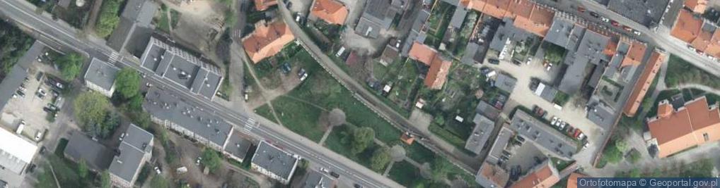 Zdjęcie satelitarne Mur historyczny