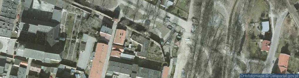 Zdjęcie satelitarne Mur historyczny
