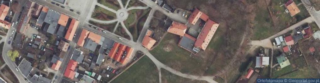 Zdjęcie satelitarne Mur historyczny