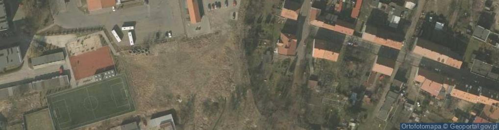 Zdjęcie satelitarne Mur historyczny