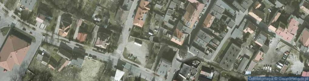 Zdjęcie satelitarne Mur historyczny