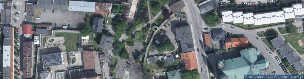 Zdjęcie satelitarne Mur historyczny