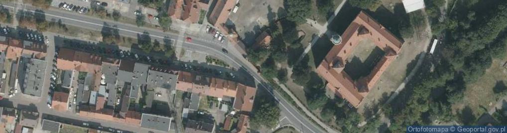 Zdjęcie satelitarne Mur historyczny