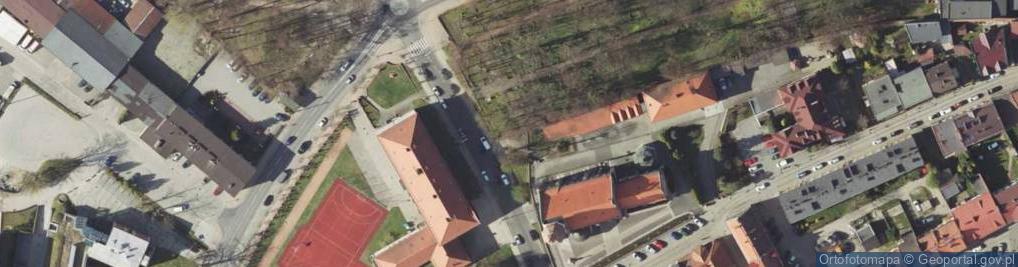 Zdjęcie satelitarne Mur historyczny