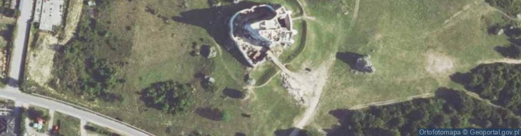 Zdjęcie satelitarne Mur historyczny