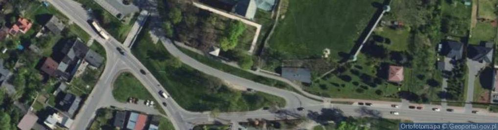 Zdjęcie satelitarne Mur historyczny