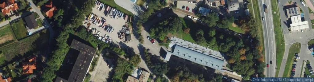 Zdjęcie satelitarne Mur historyczny