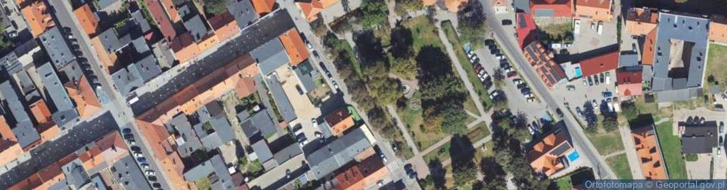 Zdjęcie satelitarne Mur historyczny