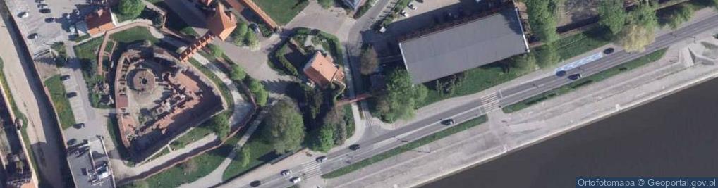 Zdjęcie satelitarne Mur historyczny