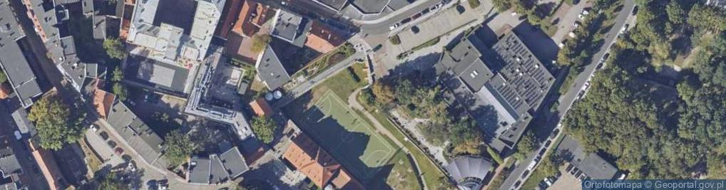 Zdjęcie satelitarne Mur historyczny