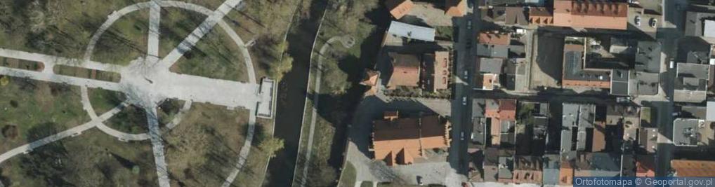 Zdjęcie satelitarne Mur historyczny