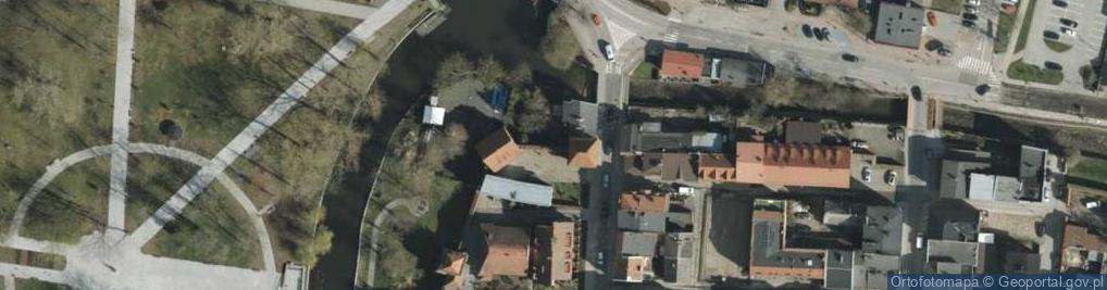 Zdjęcie satelitarne Mur historyczny