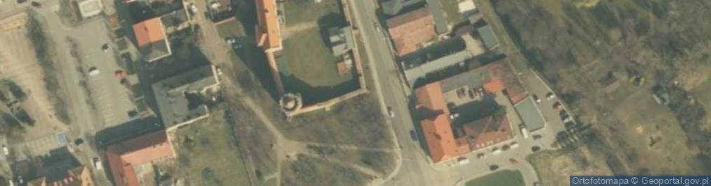 Zdjęcie satelitarne Mur historyczny
