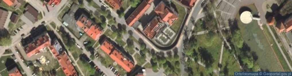 Zdjęcie satelitarne Mur historyczny
