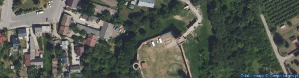 Zdjęcie satelitarne Mur historyczny