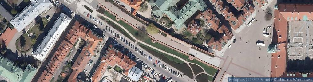 Zdjęcie satelitarne Mur historyczny