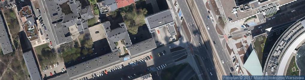 Zdjęcie satelitarne Mury Getta Warszawskiego