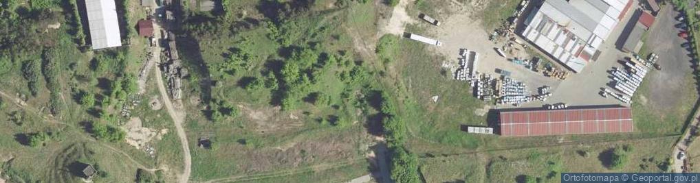 Zdjęcie satelitarne Odsłonięcie osadów plejstoceńskich