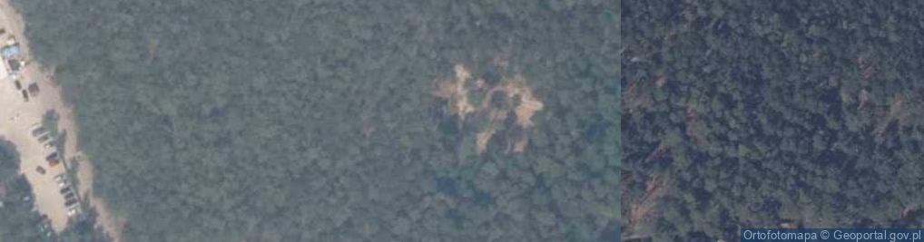 Zdjęcie satelitarne Ruiny kościoła św. Mikołaja z XIV w.