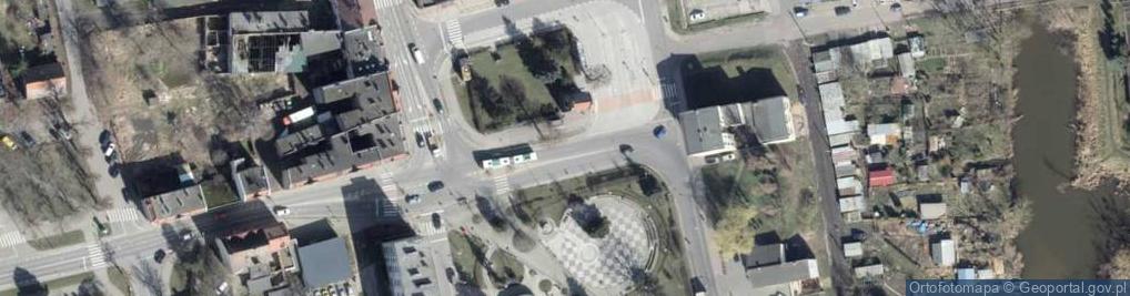 Zdjęcie satelitarne Rynek Starego Miasta w Policach
